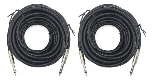 Paquete De 2 Cables De Altavoz Macho De 30 Pies, 14 Pulgadas