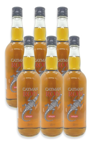 Ron Añejo De Oro Cayman Argentino Caja X6u 750ml