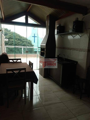 Cobertura Com 2 Dormitórios À Venda, 38 M² Por R$ 350.000,00 - Vila Humaitá - Santo André/sp - Co0698