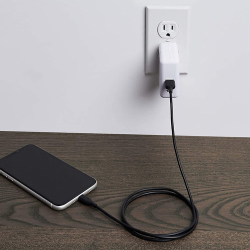 Cable Lightning A Usb - Amazon Para iPhone iPad - Mfi 90cm Color Blanco