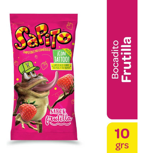 Bocadito Sapito Frutilla 10g Pack 24 Unidades