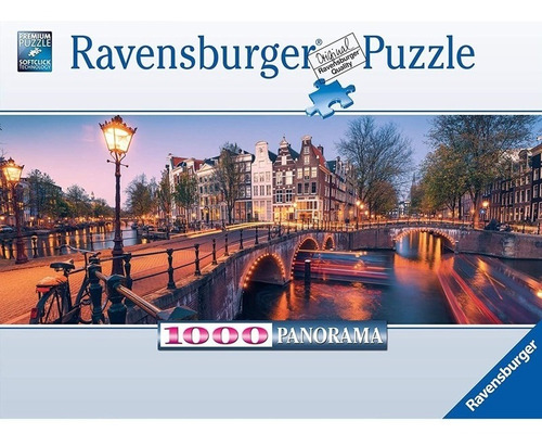 Imagen 1 de 2 de Puzzle 1000pz Una Noche En Amsterdam Ravensburger 167524