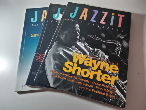 Lote De 3 Revistas Jazzit Jazz Magazine En Italiano 