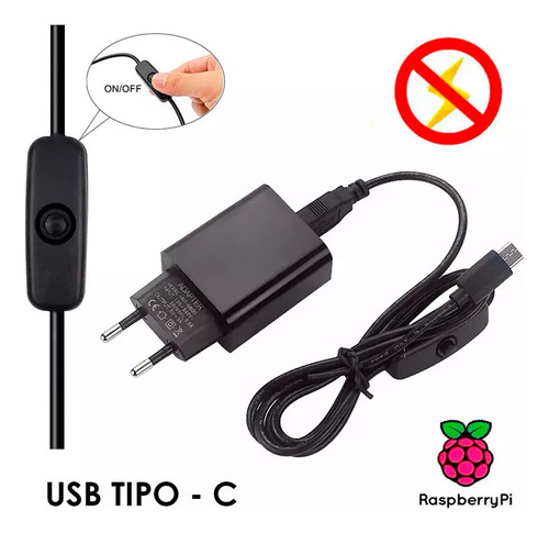 2 Case Oficial + 2 Fonte Usb C 5v 3a Para Raspberry Pi4 C Nf