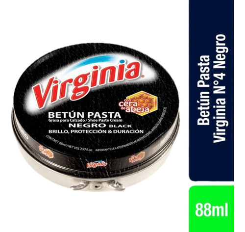 Virginia Betun Pasta N4 Negro 88ml