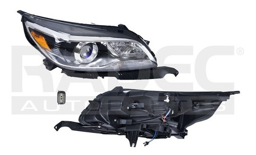 Faro Chevrolet Malibu 2013 2014 2015 Para Foco Xenon Der Rxc