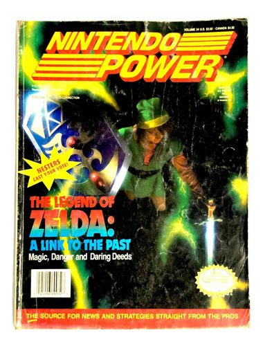 Revista Nintendo Power Número #34 1992 En Inglés Videojuegos