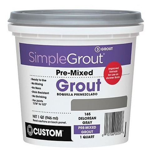 Pmg165qt Personalizado 1-quart Simple Premium Grout, Delorea