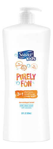 Suave Kids Purely Fun Champú Acondicionador Body Wash, 3 E.