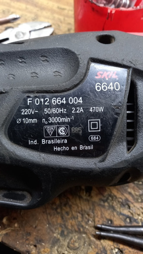 Imagen 2 de 3 de Taladro Skil 6640 Motor Anda Muy Bien Mandril Tiene Juego