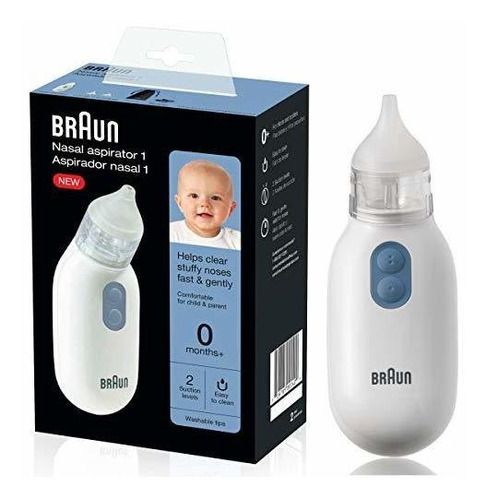 Aspirador Nasal Braun - Aspirador Nasal Para Bebés, Niños 