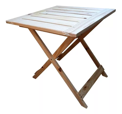 Mesa Plegable de Madera de Pino