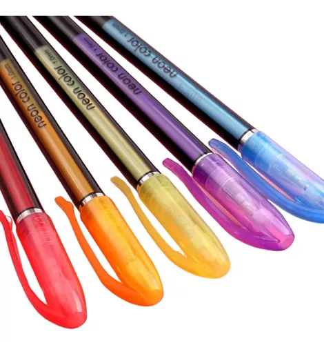 Neon Color Plumas de gel 60 diferentes Colores Metálicas, Glitter, Pastel Y  Neón Bolígrafo con Estuche : : Oficina y papelería