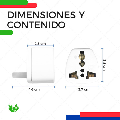 Adaptador De Corriente Clavija Universal Internacional Viaje