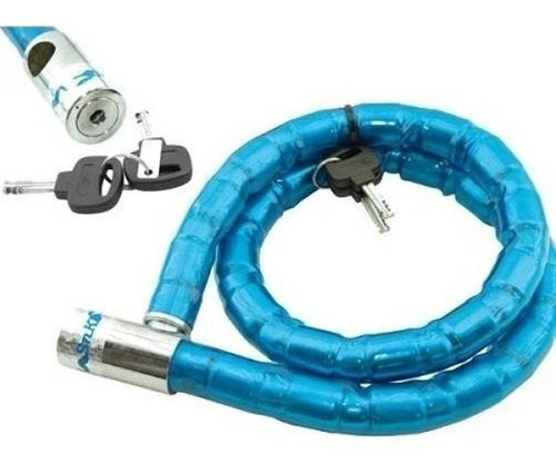 Imagen 1 de 3 de Cadena Candado Reforzada Anti Robo Moto Bicicleta 1,2mts ®