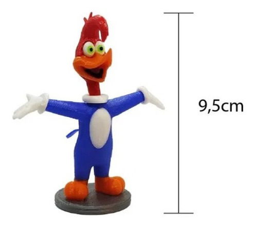 Boneco Pica Pau - Turma Do Picapau - 9,5cm