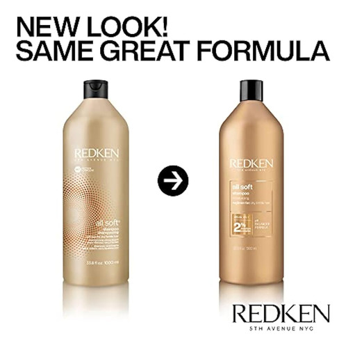 Redken All Soft Shampoo Para Cabello Seco Y Quebradizo 33.8