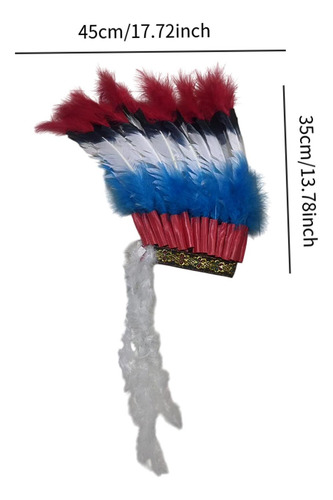 Diadema De Sombrero Indio Para Mardi Gras, Carnaval,