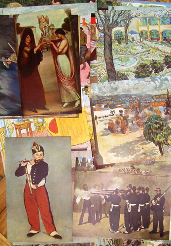 Arte Moderno 60 Laminas 1940 Color 20x25 Van Goh Degas Etc
