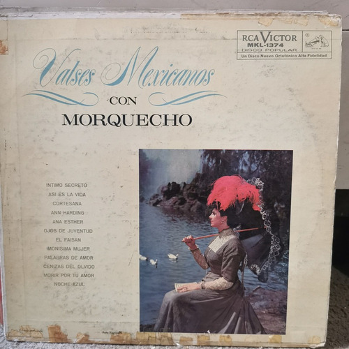 Disco Lp Morquecho-valses Mexicanos, Con Morq