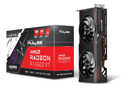 Placa De Video Amd Sapphire Pulse Radeon Rx 6600 Xt 8gb (Usado)