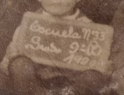 Antigua Foto Escolar Año 1900 (Usado)