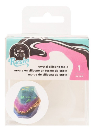 Molde Para Resina Forma De Cristal Color Pour