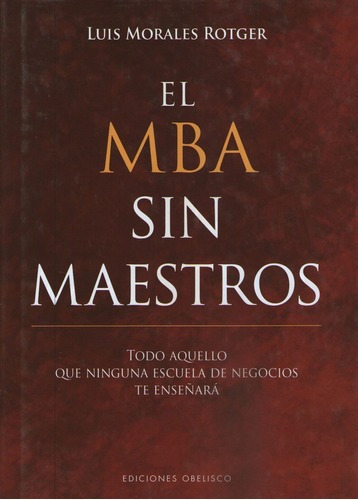 Imagen 1 de 1 de El Mba Sin Maestros