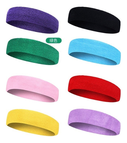 8 Pcs,cotton Headbands Para Correr Hacer Ejercicio Yoga