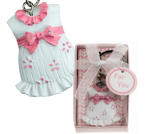 Llavero Vestido Bebe Niña Baby Shower Recuerdo Bautizo M7013