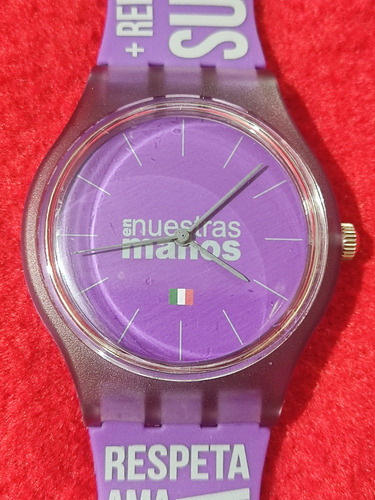 Reloj Unisex, En Nuestras Manos Mexico, Purpura.