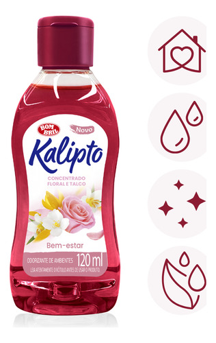 Odorizante Concentrado Talco Floral Kalipto Bombril 120ml