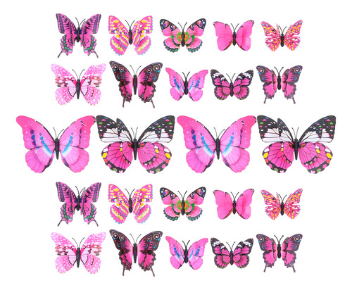 Adhesivo De Pared Tridimensional Con Forma De Mariposa Para