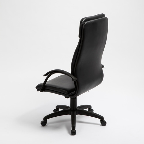 Imagen 5 de 10 de Sillón De Oficina Electra Alto Total Black Diseño Rossi