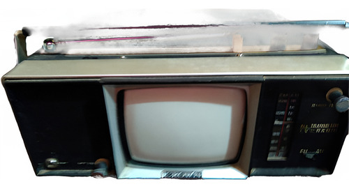 Radio Tv Crown All Transistor Tv - Radio Fm Am Japan (Usado)
