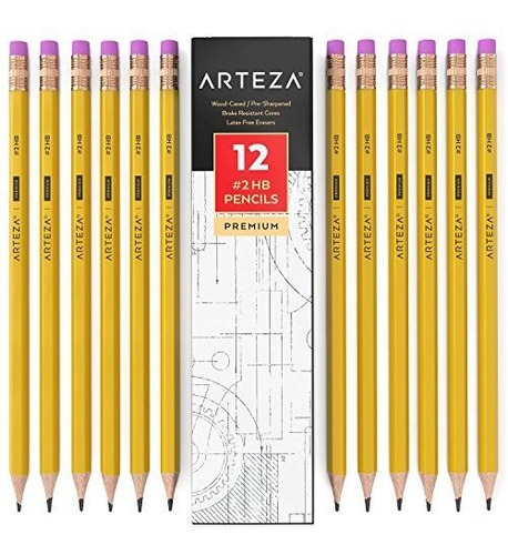 Lapices Escolares De Grafito Con Caja De Madera Arteza #2 Hb
