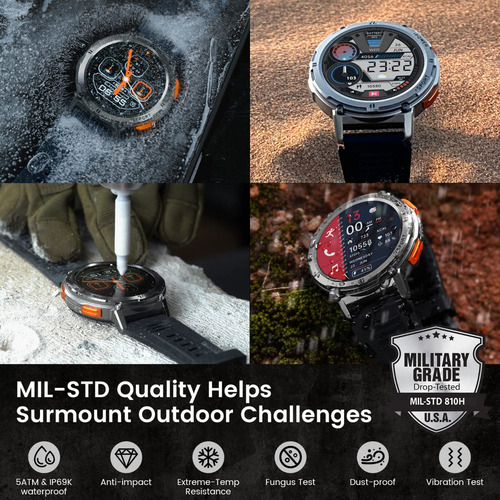 Reloj Inteligente Kospet T2 1.43 Aod Con Llamadas Bluetooth