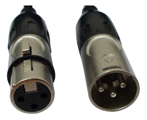 Cable 1 Xlr 3 Pin Macho 1 Xlr 3 Pin Hembra 3.60 Mts