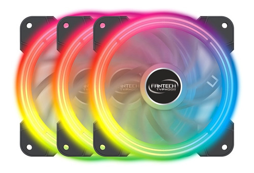 Kit Ventilador Gamer Fantech Typhoon Fb-302 Rgb - Revogames