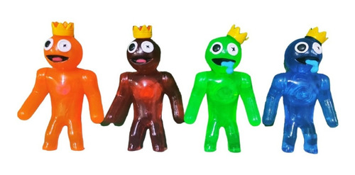 Set 4 Figuras Roblox Rainbow Friends Con Luz 12 Cm