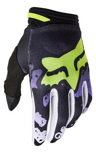 Guantes Fox Dirtpaw Sayak Verde Cierre Velcro Palma Clarino Downhill Mtb Trial Rzr Motocross Enduro