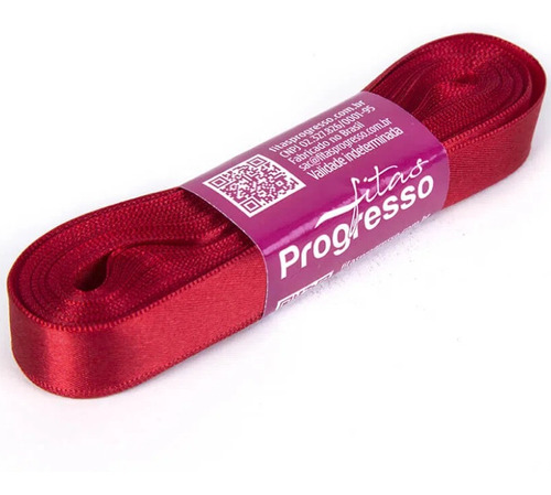 Fita De Cetim Progresso 15mm - 10m Cor 209 Vermelho - 01 Uni