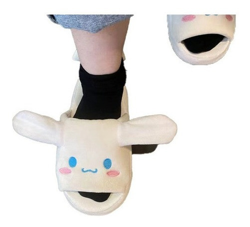 Pantuflas De Kawaii Zapatillas De Algodón Calientes Y Cómoda