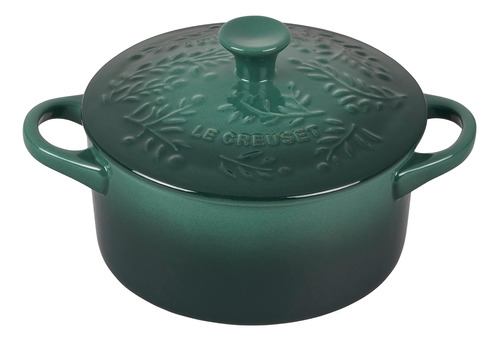 Le Creuset Olive Branch Collection Gres Mini Cocotte Redonda