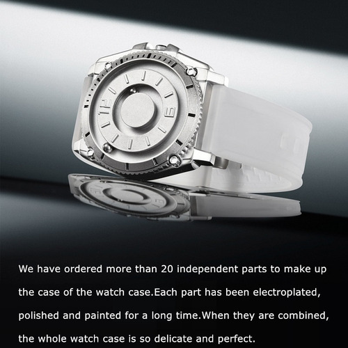 Reloj Casual Eutour E029 Con Bolas Magnéticas De Silicona