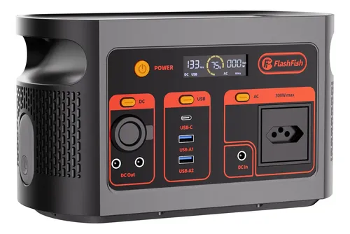 Flashfish 300w Solar Gerador Ups Bateria Estação De Energia