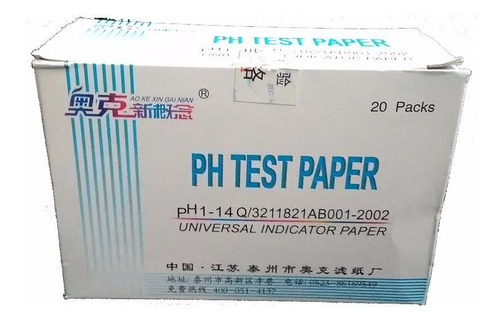 Ph Tiras, 80 Tiras Ph 1-14 Tornasol - X 20 Paquetes