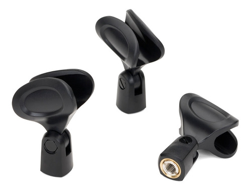 Pack 3 Sujetadores Para Microfono Mc1 Mic Clips Samson Samc1