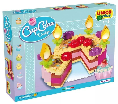 Bloques Construccion Unico Plus Torta Cumple Compatible Lego