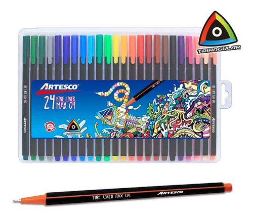 Marcadores Artesco Ultra Finos 24und Fine Liner Max 04